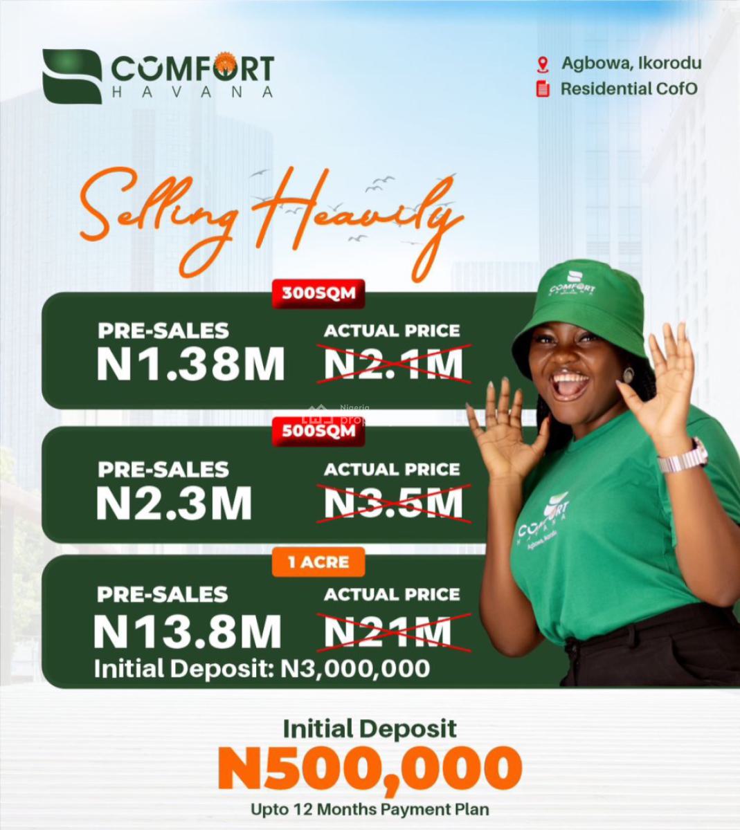 Comfort Havana Estate: Plots of Dry and Table Lands, Agbowa, Ikorodu, Lagos, Agbowa, Ikorodu, Lagos, Mixed-use Land for Sale