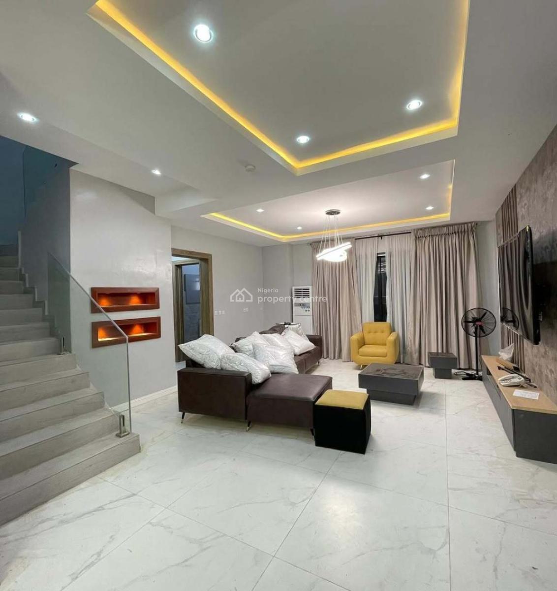 Fully Furnished 4 Bedroom Maisonette with Swimming Pool, Lekki Phase 1, Lekki, Lagos, House for Rent