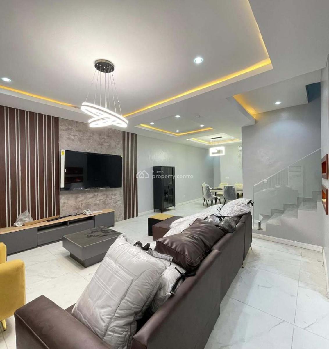 Fully Furnished 4 Bedroom Maisonette with Swimming Pool, Lekki Phase 1, Lekki, Lagos, House for Rent