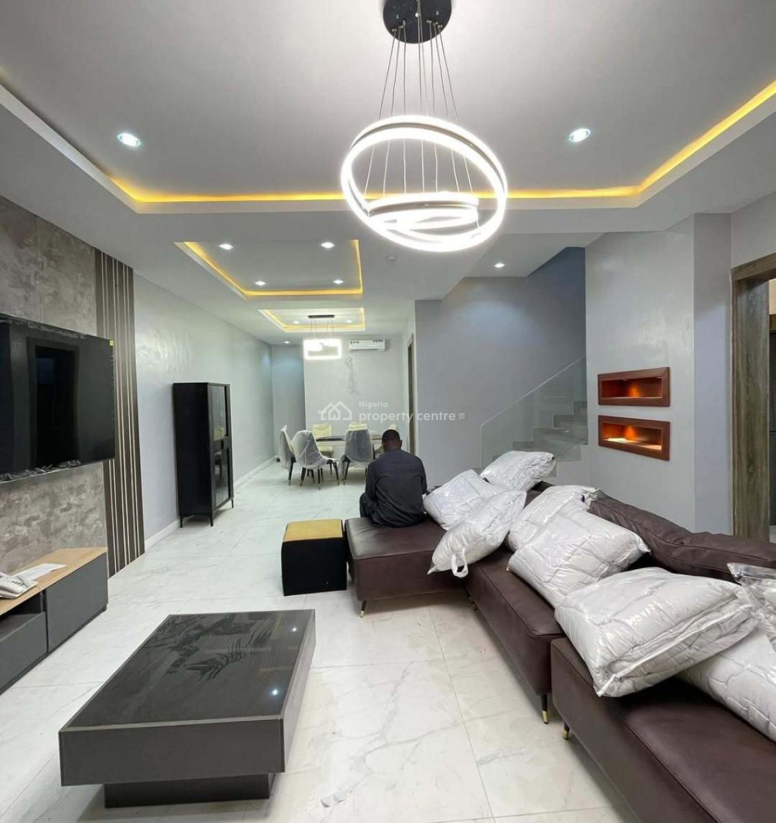 Fully Furnished 4 Bedroom Maisonette with Swimming Pool, Lekki Phase 1, Lekki, Lagos, House for Rent