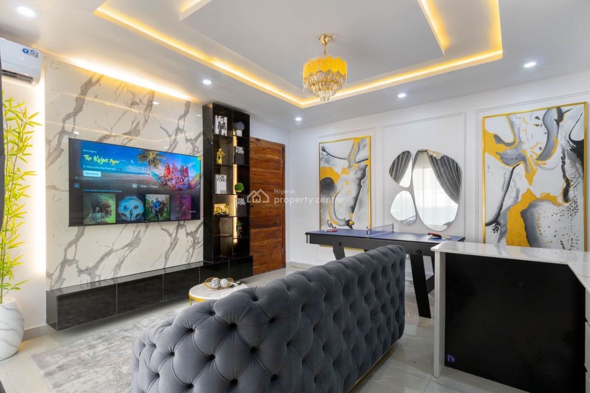 One (1) Bedroom Apartment with a Private Cinema in a Serene and Wonder, Lekki Phase 1, Lekki, Lagos, Flat / Apartment Short Let