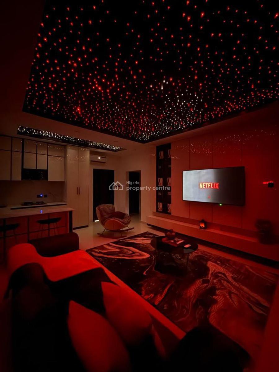 Deluxe Max 1 Bedroom Apartment with a Private Cinema, &  Bathub, Chevron, Lekki, Lagos, Mini Flat (room and Parlour) Short Let
