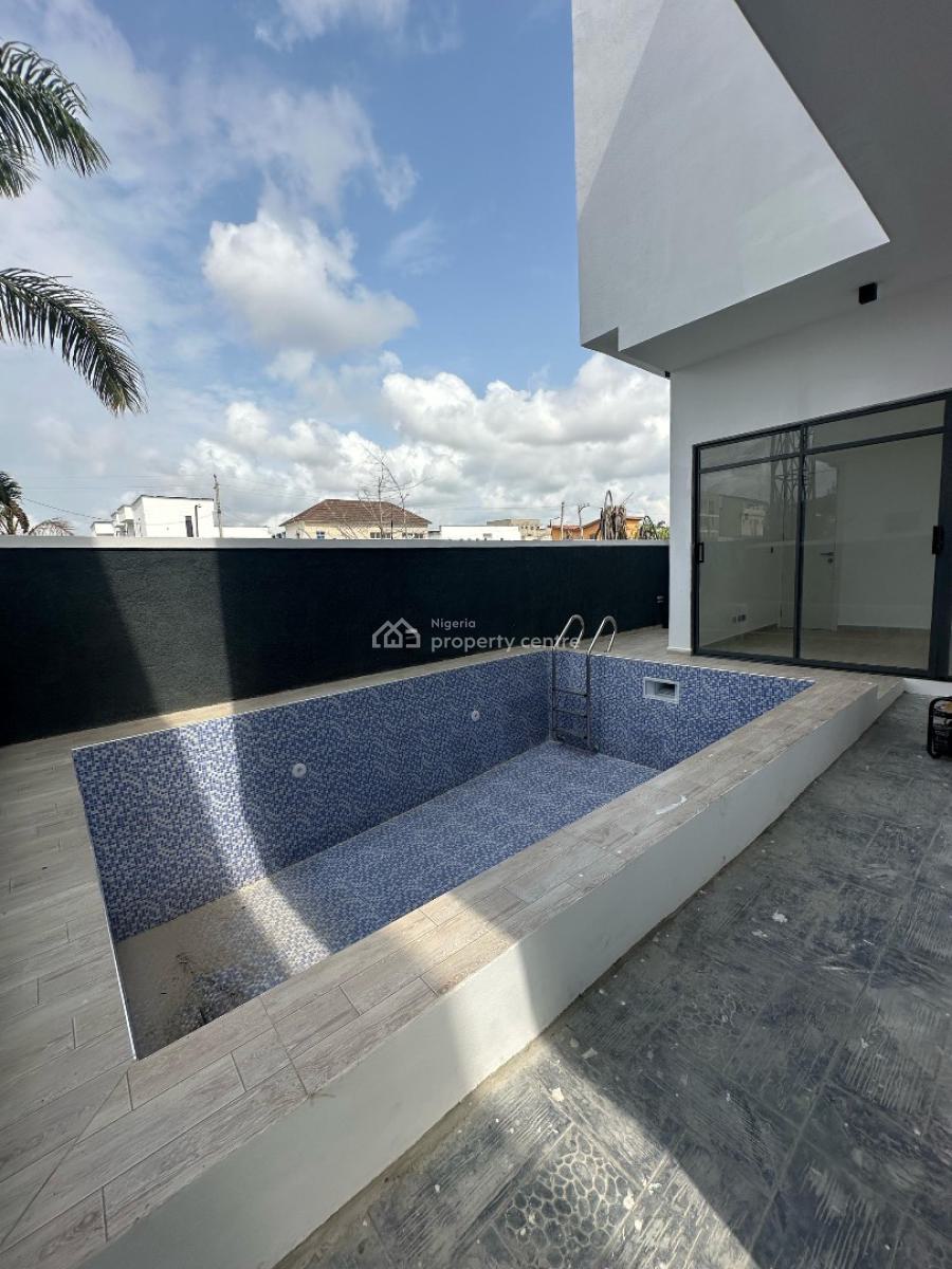 Contemporary 5 Bedroom Fully Detached with Bq, Gym Room & Pool, Ajah, Lagos, Detached Duplex for Sale