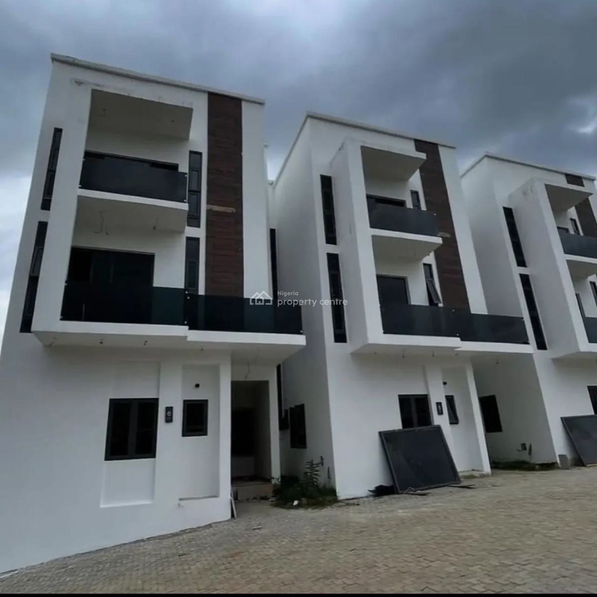 Luxury 4 Bedroom Terraced Duplex with a Bq, Estate, Katampe Extension, Katampe, Abuja, Terraced Duplex for Sale