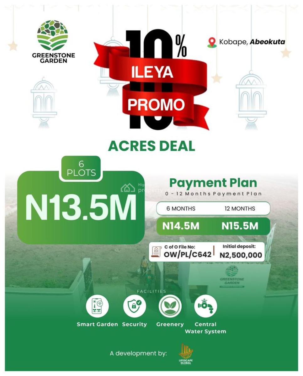 Build Smart Investment Affordable Plot of Land with High Roi Potential, Off Muhammad Buhari Road, Close to Governor Dapo Housing Estate Kobape, Abeokuta South, Ogun, Mixed-use Land for Sale