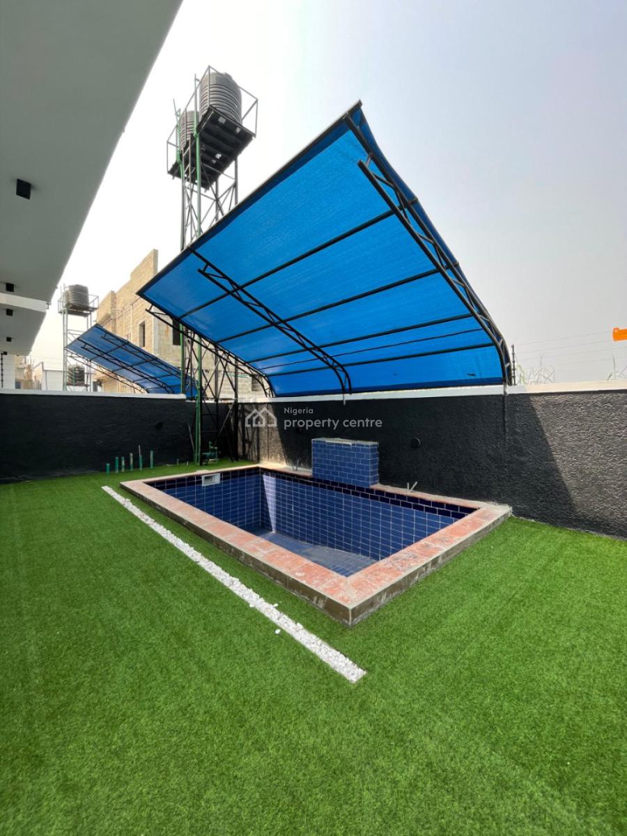 Brand New 5 Bedroom Fully Detached Duplex with Bq, Pool, Box Room, Ajah, Lagos, Detached Duplex for Sale