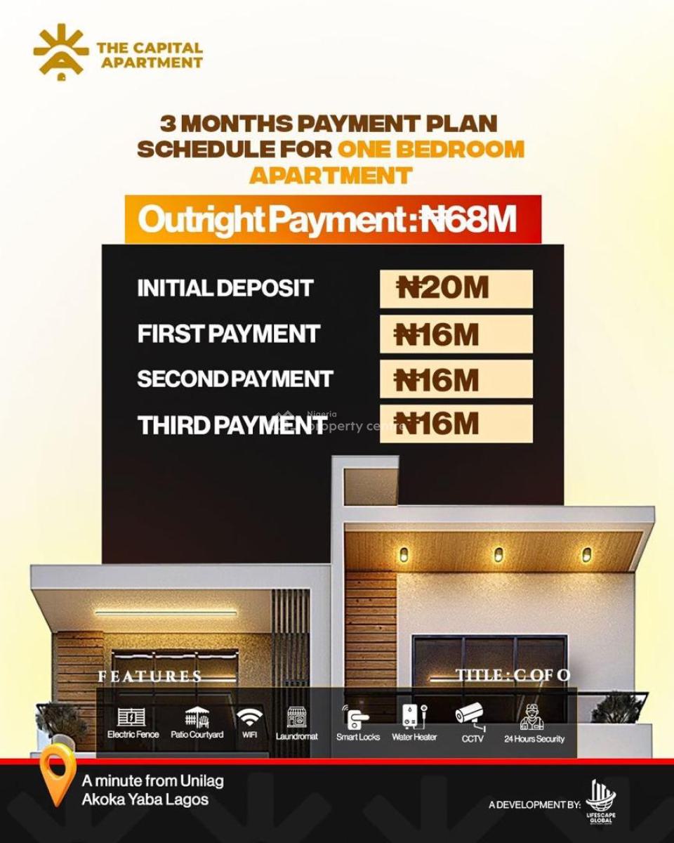 Smart Investment: Studio & 1-bedroom Apartments & Great Roi High Value, Cash Flow System, High Performing Assets, a Minute Drive From Unilag, Yaba, Lagos, Flat / Apartment for Sale