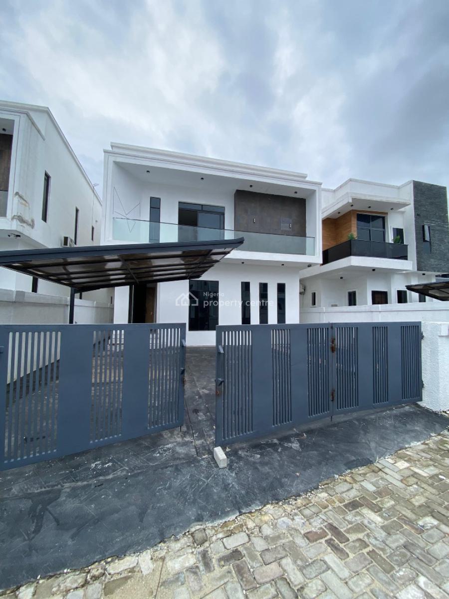 Exquisite 5 Bedroom Fully Detached Duplex with a Bq and a Pool, Orchid, Lekki, Lagos, House for Sale
