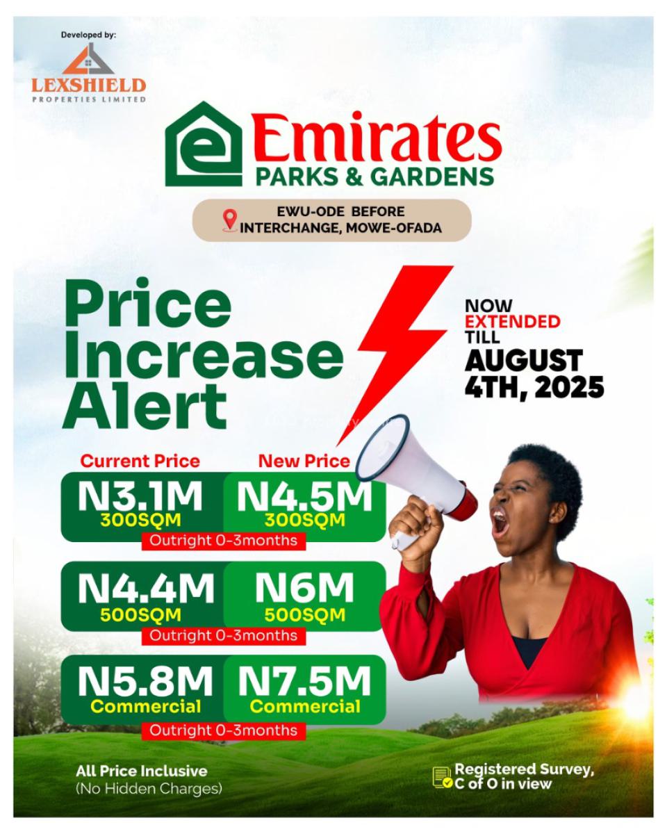 100% Dry Land, Flexible Payment Plans, and Top-notch Proposed Facility, Get Affordable Buy and Build Land Well Serene Environment in Ewu-ode, Mowe Ofada, Ogun, Mixed-use Land for Sale