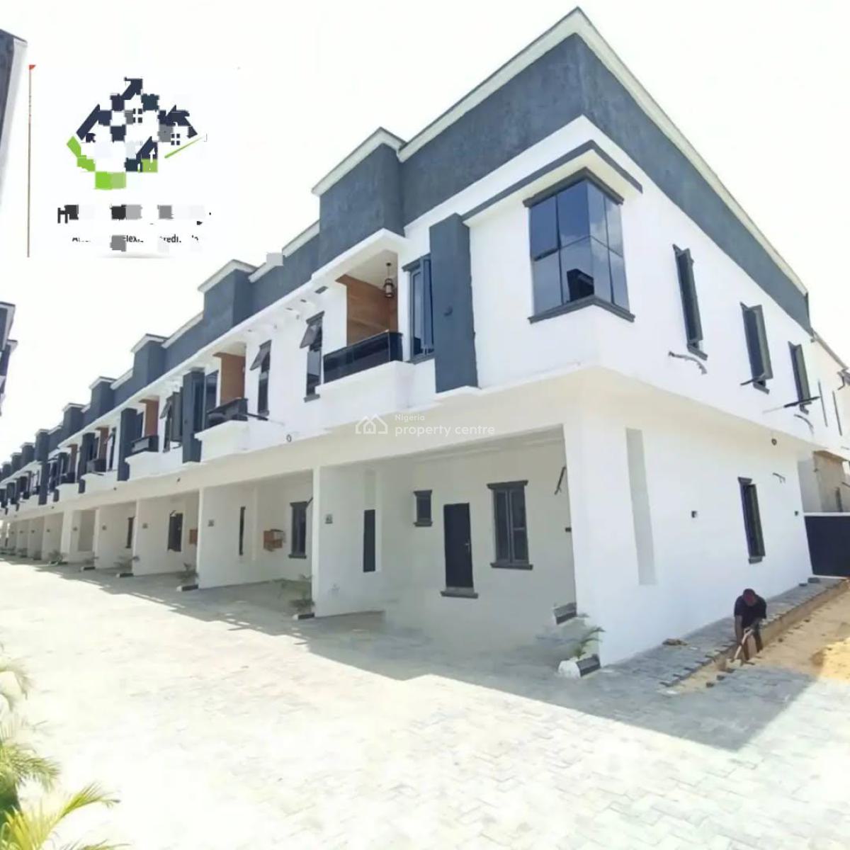 Serviced 4bedrooms Terrace Duplex with Pool, Ikota Gra, Lekki, Lagos, Terraced Duplex for Rent
