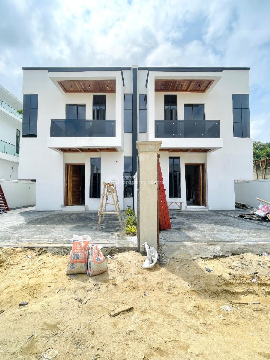 Newly Built and Stunning 4 Bedroom Fully Detached Duplex with a Bq, Chevron, Lekki, Lagos, House for Sale