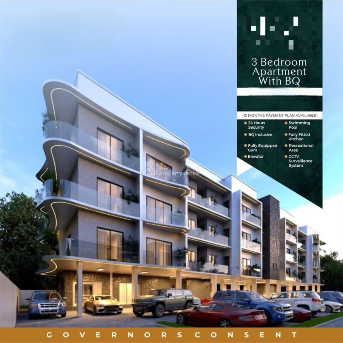 (offplan Property) Lovely 3 Bedroom Apartment, Ikeja Gra, Ikeja, Lagos, Block of Flats for Sale