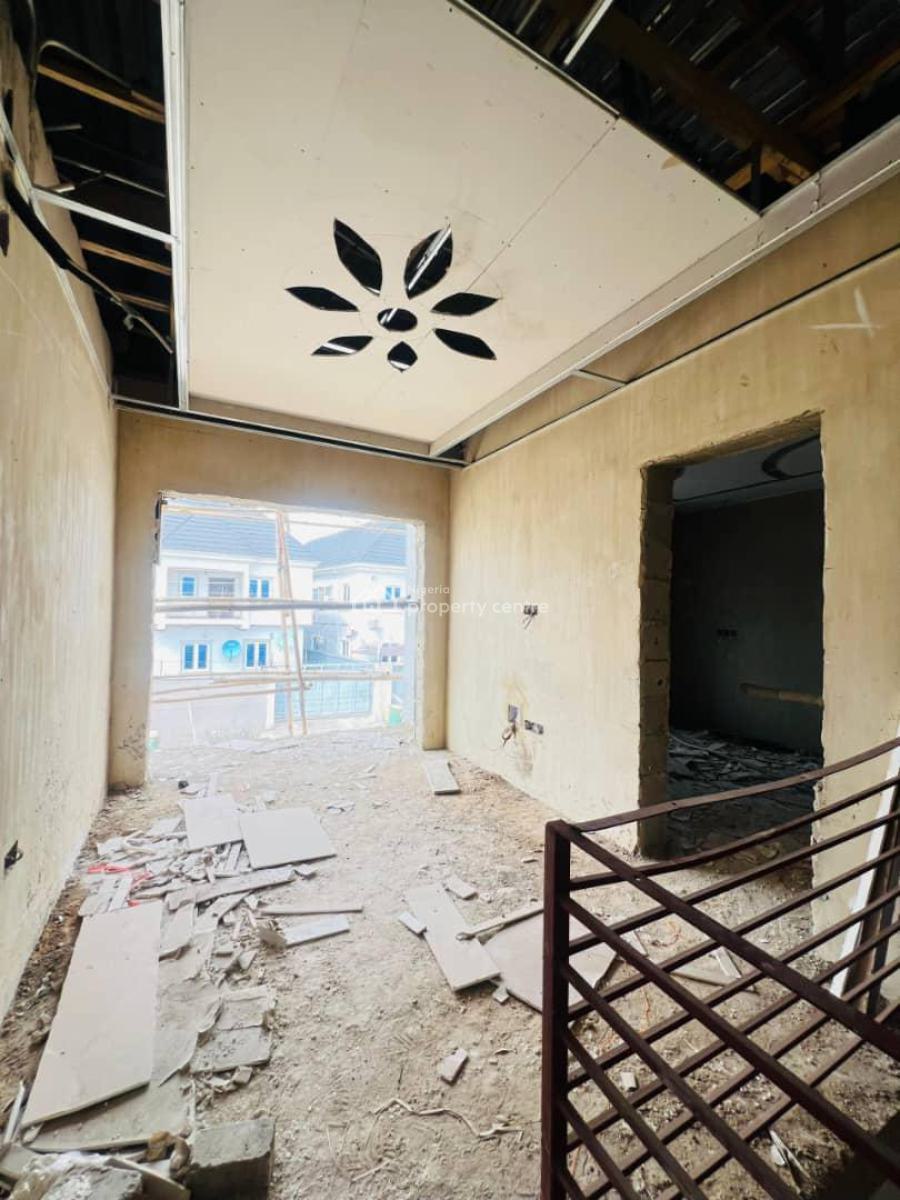 Panoramic 4 Bedroom Self Compound Terraced Duplex Plus Bq, Elegantly Built Home with Bq in a Secured Estate, Gbagada, Lagos, Terraced Duplex for Sale