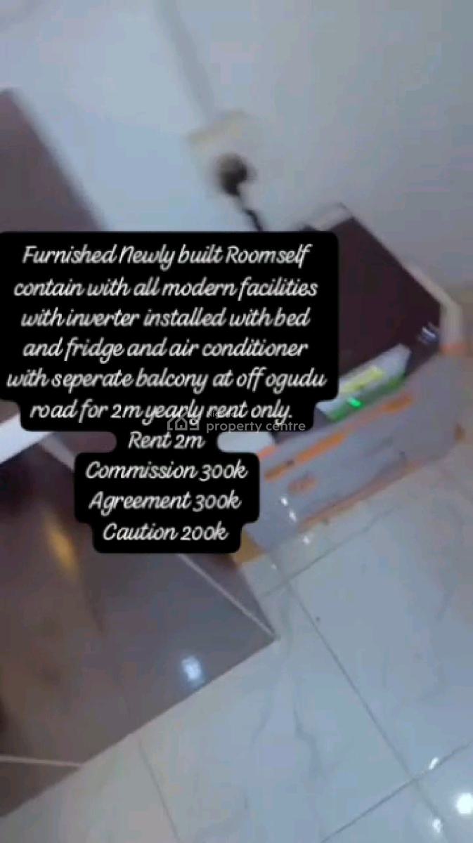 Furnished and Newly Built Roomself Contained with All Modern Facilitie, Off Ogudu Road, Ogudu, Lagos, Self Contain (single Rooms) for Rent