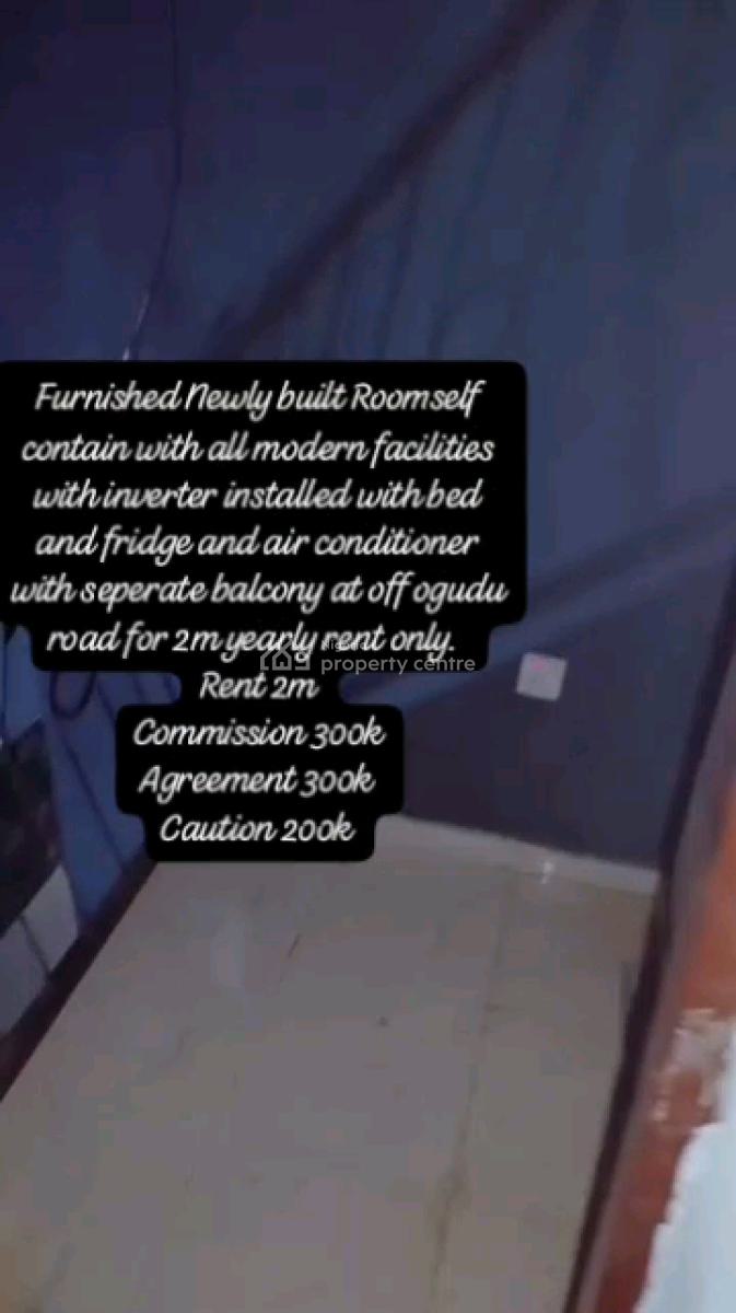 Furnished and Newly Built Roomself Contained with All Modern Facilitie, Off Ogudu Road, Ogudu, Lagos, Self Contain (single Rooms) for Rent