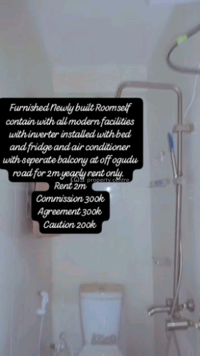 Furnished and Newly Built Roomself Contained with All Modern Facilitie, Off Ogudu Road, Ogudu, Lagos, Self Contain (single Rooms) for Rent