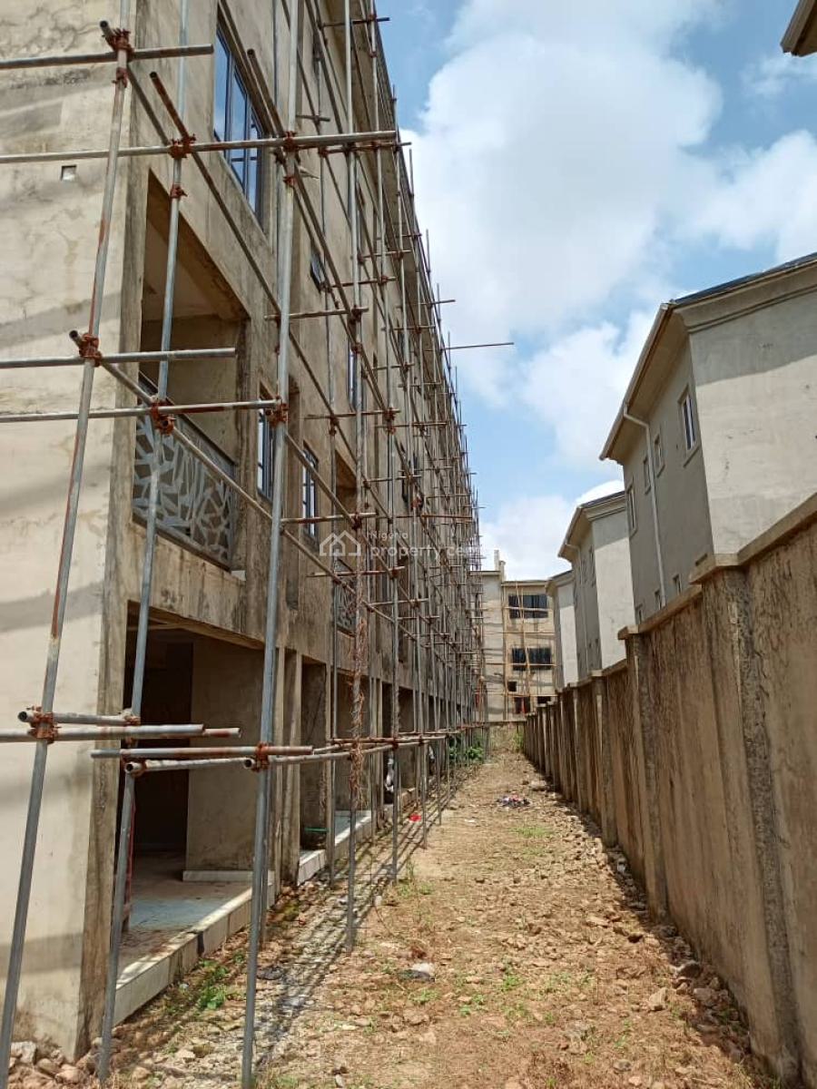 4 Bedroom Terrace Duplex with Basement Bq Advance Carcas, Townsvile Apartment, Babagana Kingibe Street, Guzape District, Abuja, Terraced Duplex for Sale