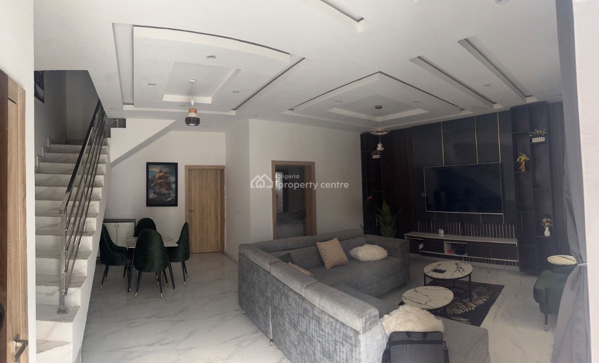 Tastefully Furnished 4 Bedroom Terrace Duplex, Abraham Adesanya, Sangotedo, Ajah, Lagos, Terraced Duplex for Rent