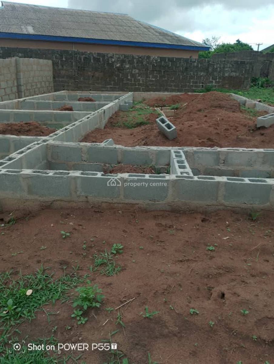 a 600sqm Land with Foundation of 4 Bedroom Bungalow, Akute, Ifo, Ogun, Residential Land for Sale