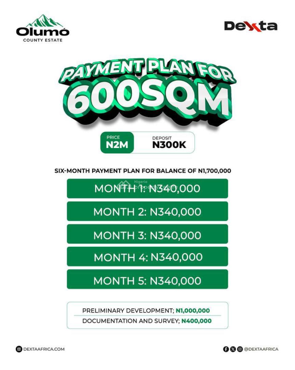 Lands in a Serene Location, Egbeda Kobape Road, Obafemi Owode, Ogun, Residential Land for Sale