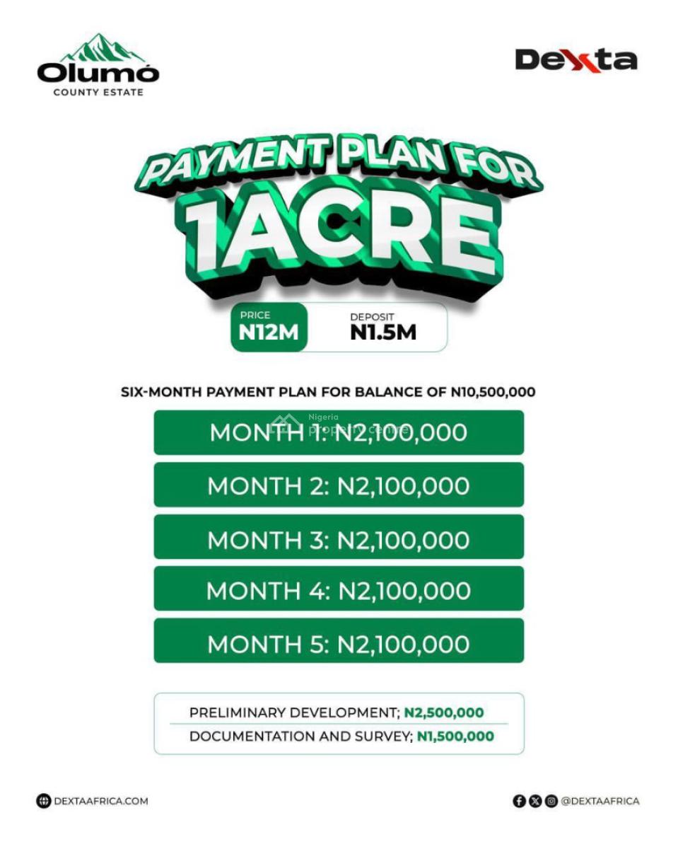Lands in a Serene Location, Egbeda Kobape Road, Obafemi Owode, Ogun, Residential Land for Sale