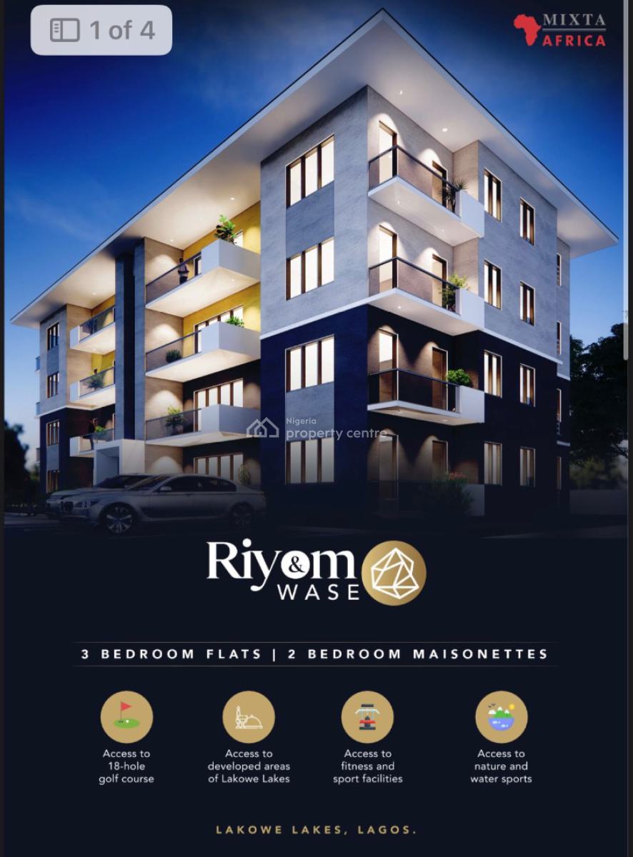 3 Bedroom Apartment with Maids Room, Lakowe Lakes Golf & Country Estate, Lakowe, Lakowe, Ibeju Lekki, Lagos, Flat / Apartment for Sale