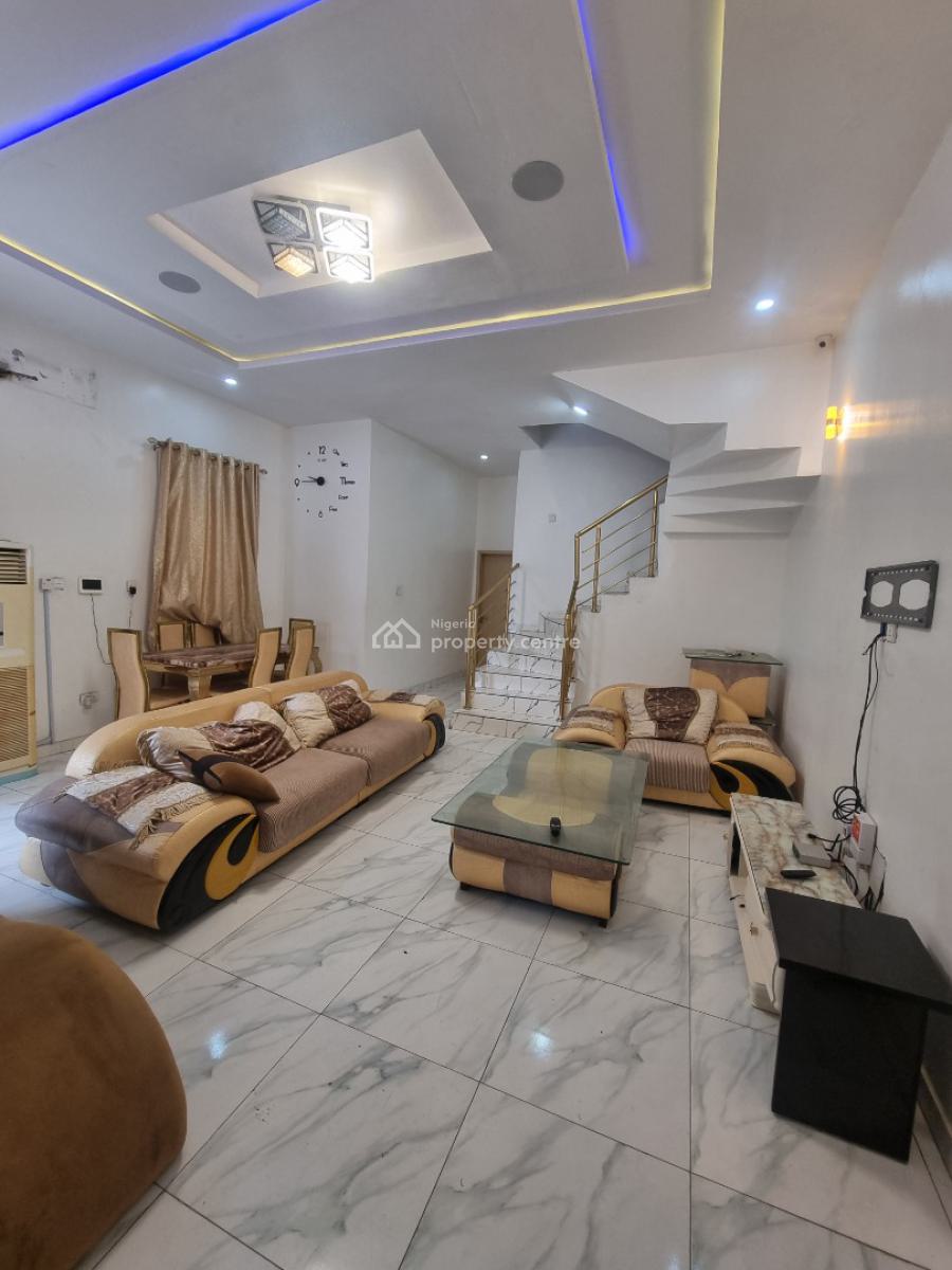 Furnished Four 4-bedroom Semi-detached House in a Serene Neighborhood, Off Orchid Road, Royal Pine Estate, Lekki, Lagos, Semi-detached Duplex for Sale