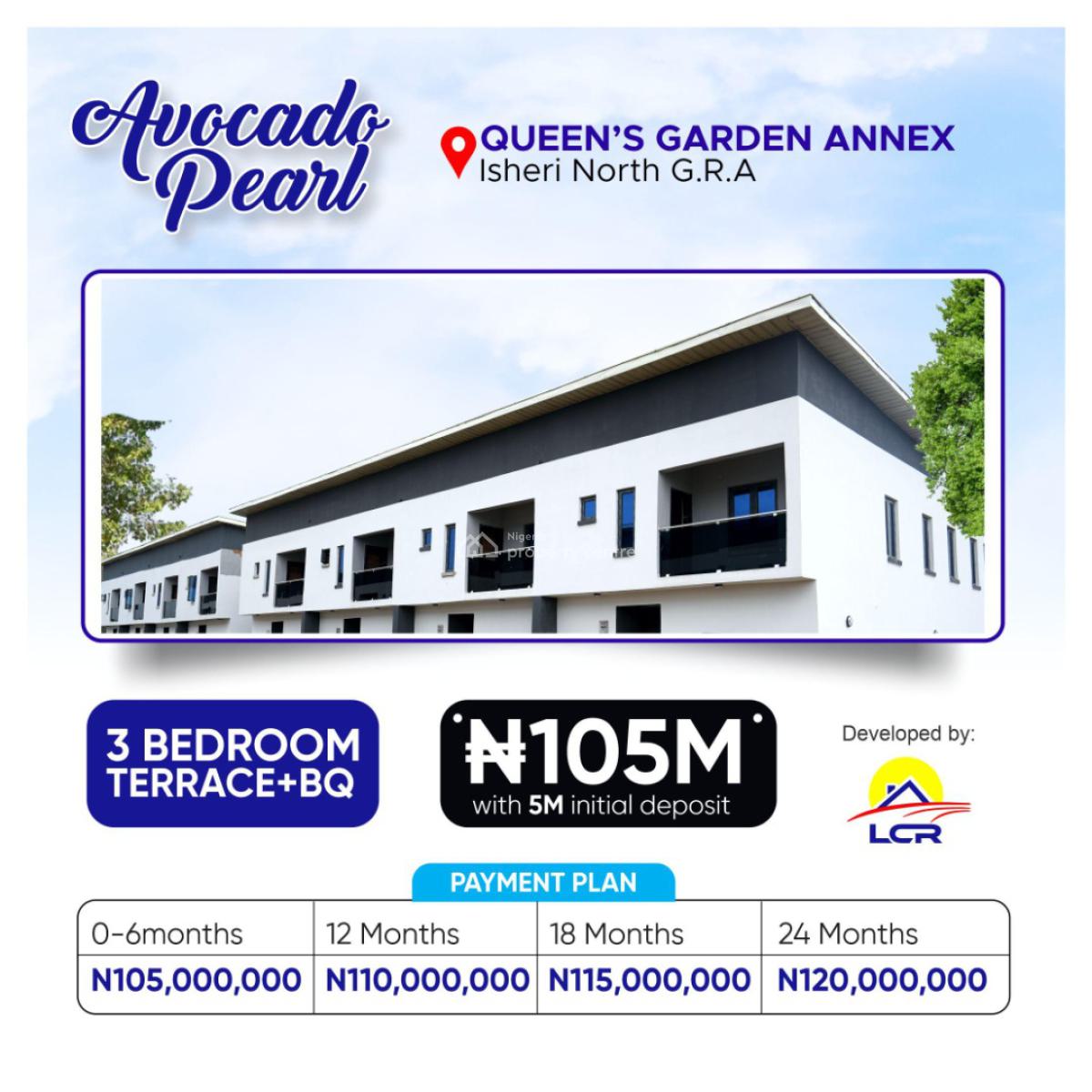 Newly Built 3 Bedroom Terraced Duplex in a Luxury Villa Estate, 15 Minutes Drive From Airport, Isheri North, Lagos, Terraced Duplex for Sale