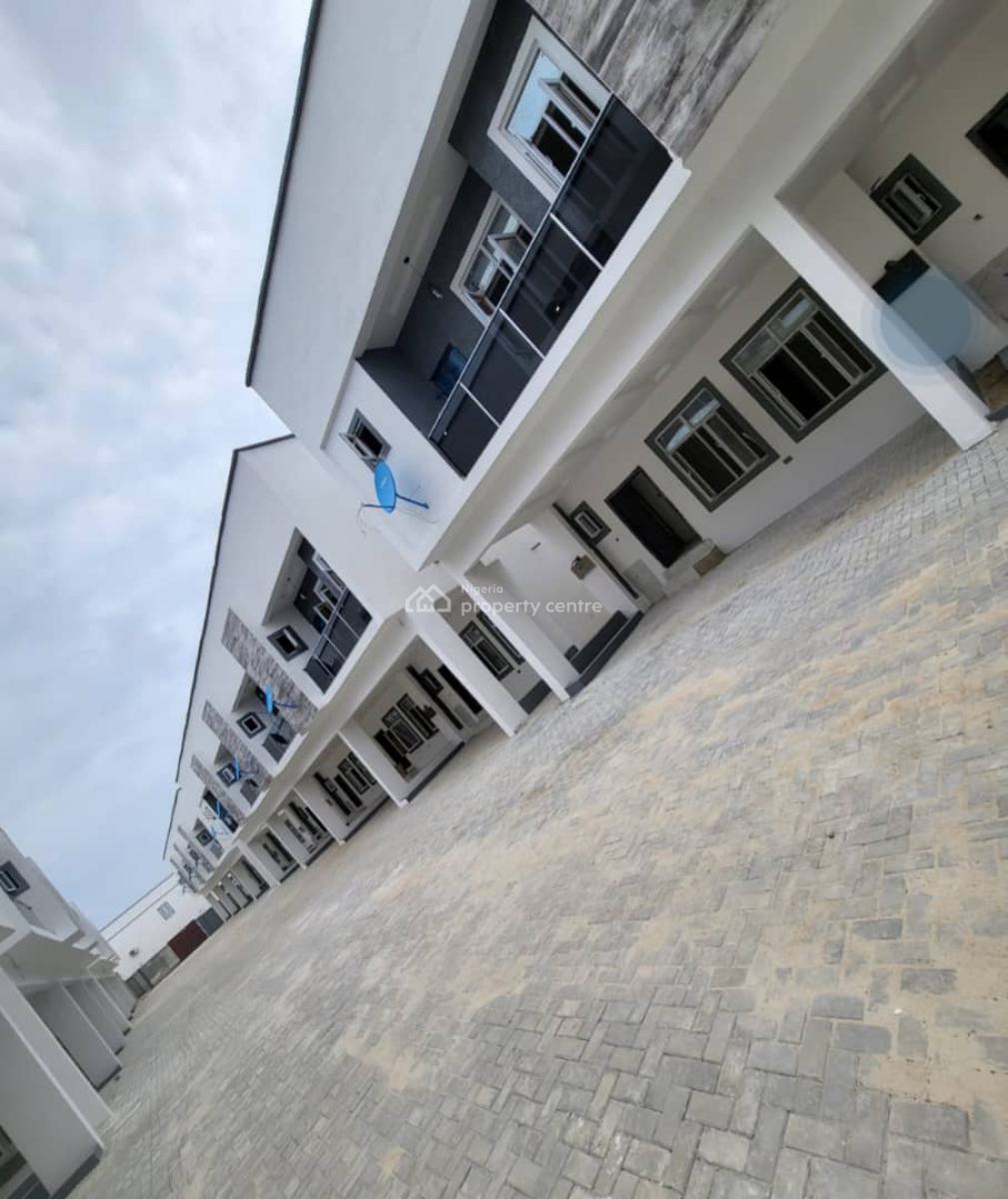 Serviced & Fully Furnished 4 Bedroom Terrace, Victoria Crest Estate, Iv, Lekki, Lagos, Terraced Duplex for Rent