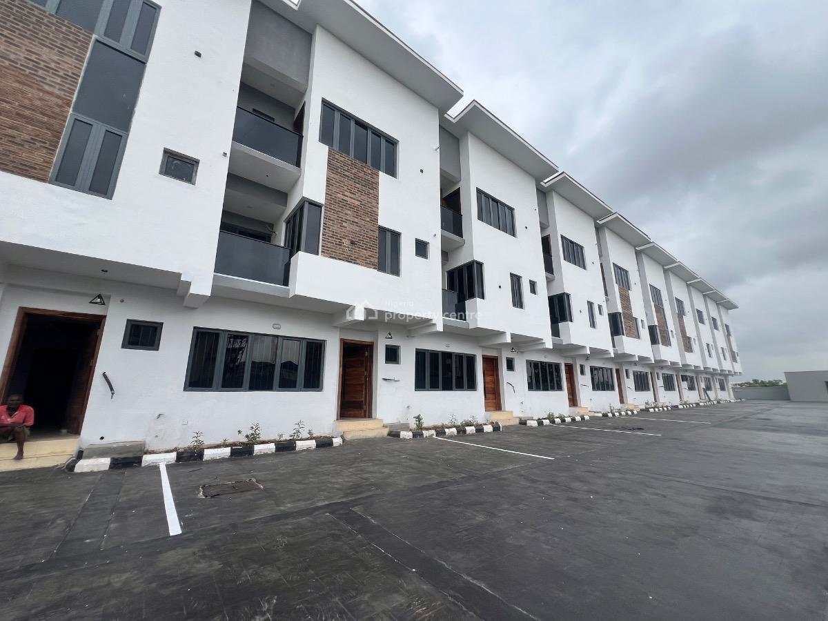 Newly Built 10 Units of 4 Bedroom Terrace House with Bq,swimming Pool, Lekki Phase 1, Lekki, Lagos, Terraced Duplex for Rent