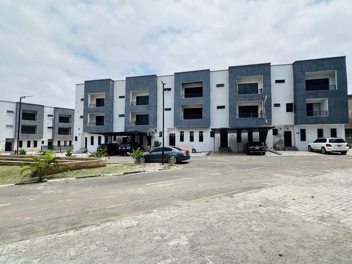 Strategic 4 Bedrooms Spacious Semi Finished Terrace Duplex with Bq, Sweet Neighborhood Inside an Estate, Mabushi, Abuja, Terraced Duplex for Sale
