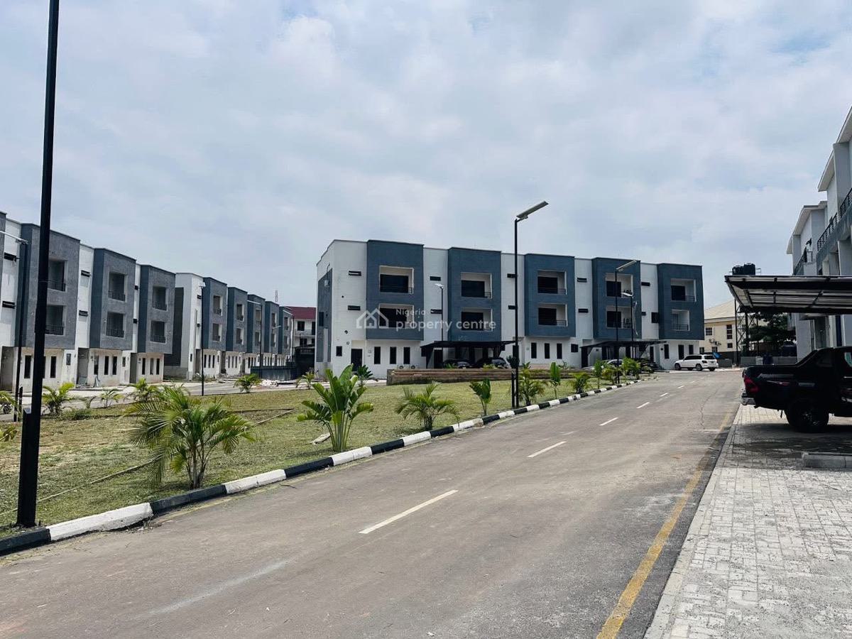 Strategic 4 Bedrooms Spacious Semi Finished Terrace Duplex with Bq, Sweet Neighborhood Inside an Estate, Mabushi, Abuja, Terraced Duplex for Sale