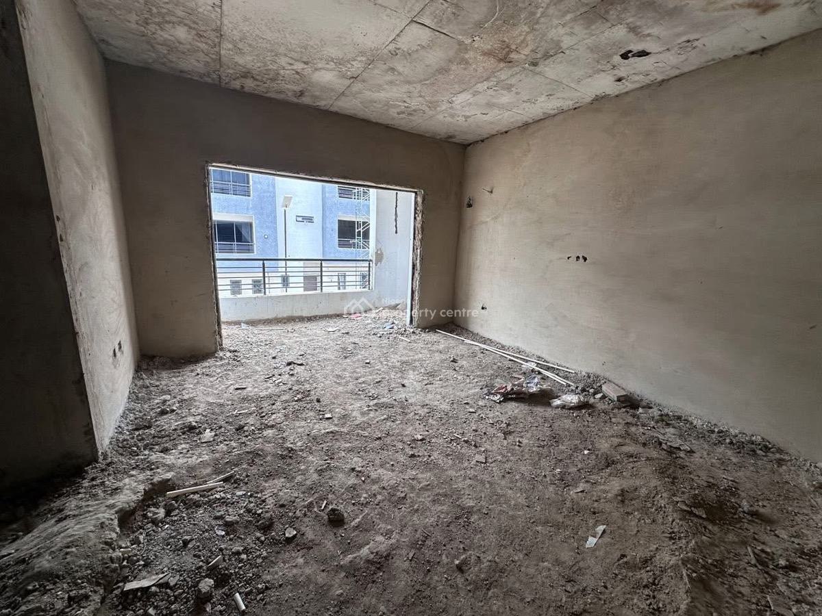 Strategic 4 Bedrooms Spacious Semi Finished Terrace Duplex with Bq, Sweet Neighborhood Inside an Estate, Mabushi, Abuja, Terraced Duplex for Sale