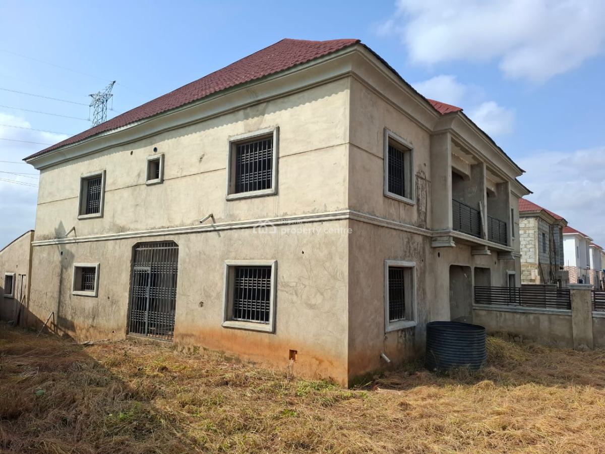 a Strongly Built 4 Bedroom Semi-detached at 80% Level of Completion, Royal Estate, Opposite River Pack Estate, Lugbe District, Abuja, Semi-detached Duplex for Sale
