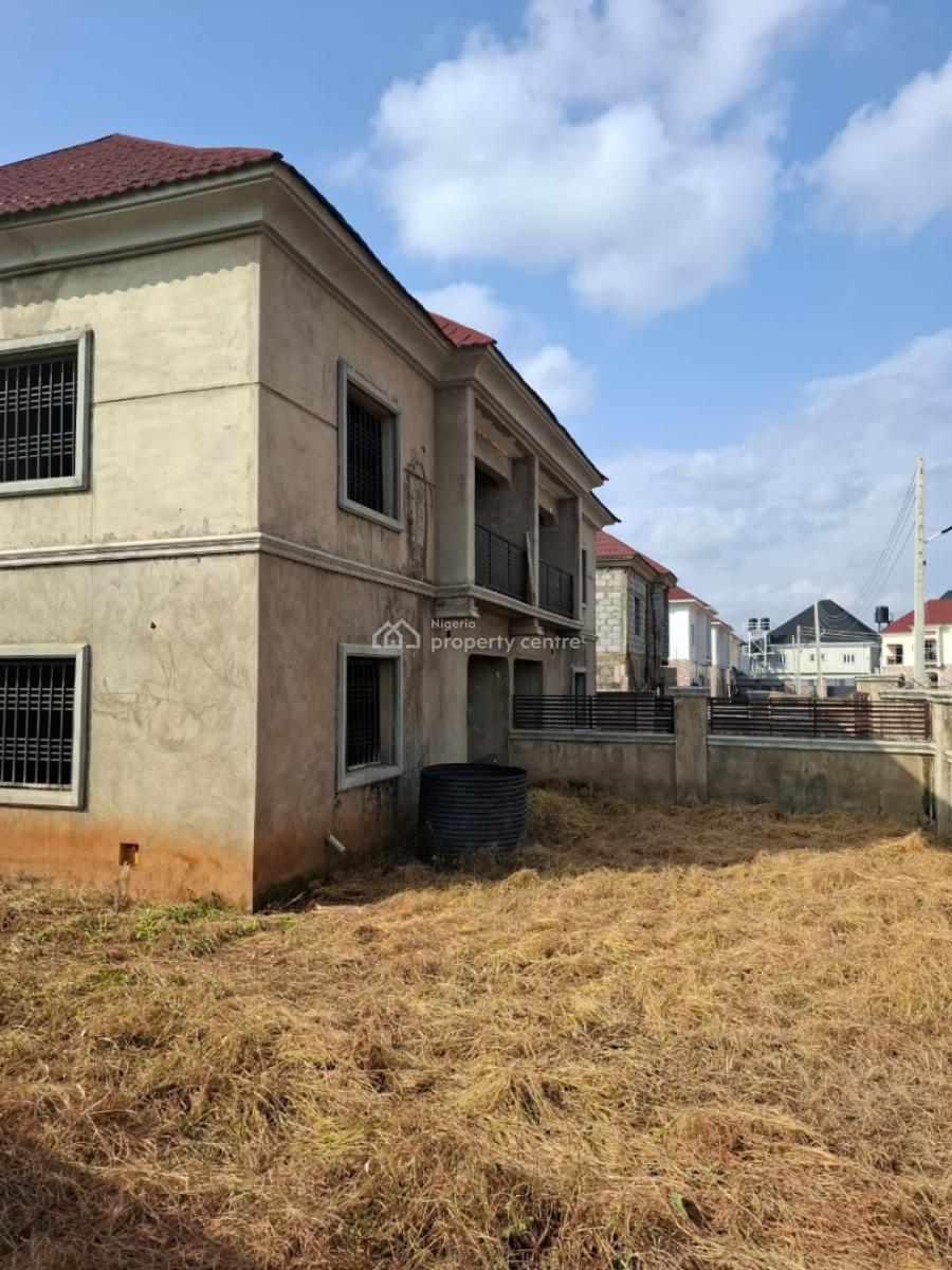 a Strongly Built 4 Bedroom Semi-detached at 80% Level of Completion, Royal Estate, Opposite River Pack Estate, Lugbe District, Abuja, Semi-detached Duplex for Sale