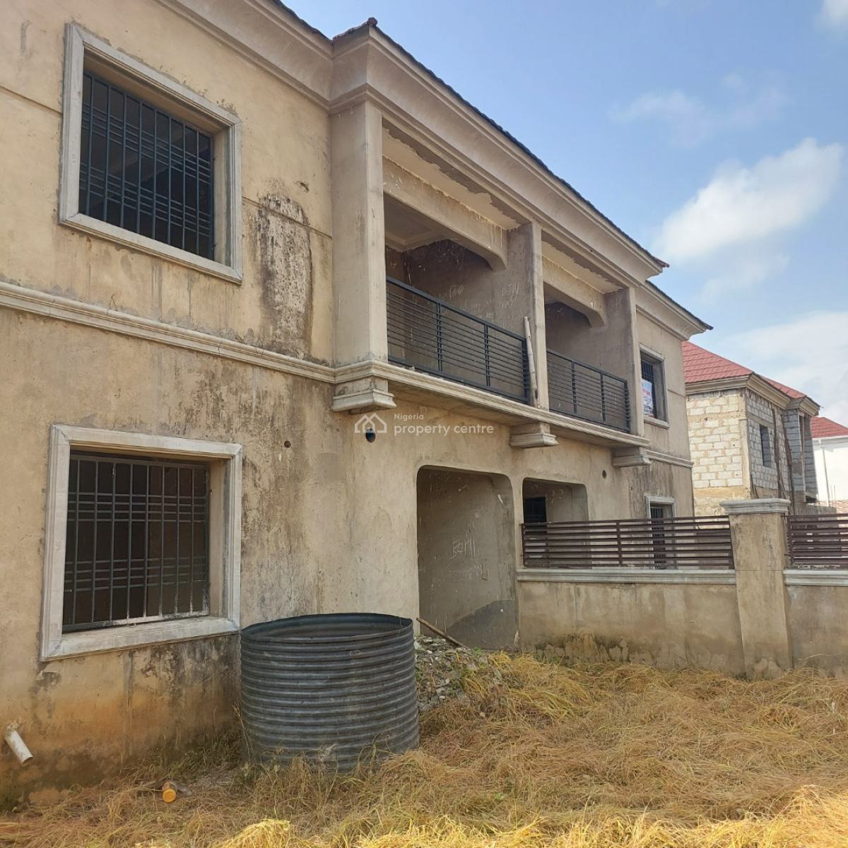 a Strongly Built 4 Bedroom Semi-detached at 80% Level of Completion, Royal Estate, Opposite River Pack Estate, Lugbe District, Abuja, Semi-detached Duplex for Sale