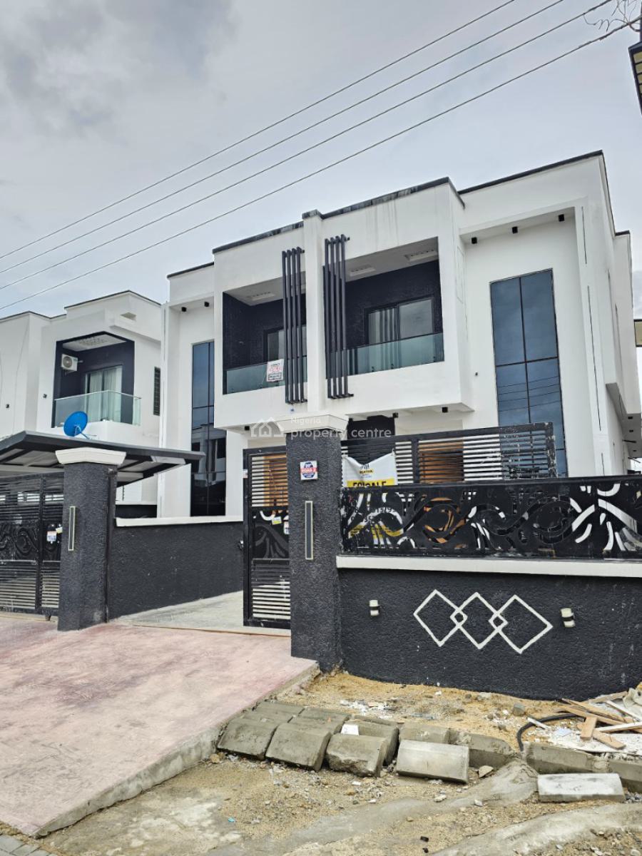 Luxury Contemporary 4 Bedroom Deluxe Detached Duplex with Bq, Ajah, Lekki, Lagos, House for Sale