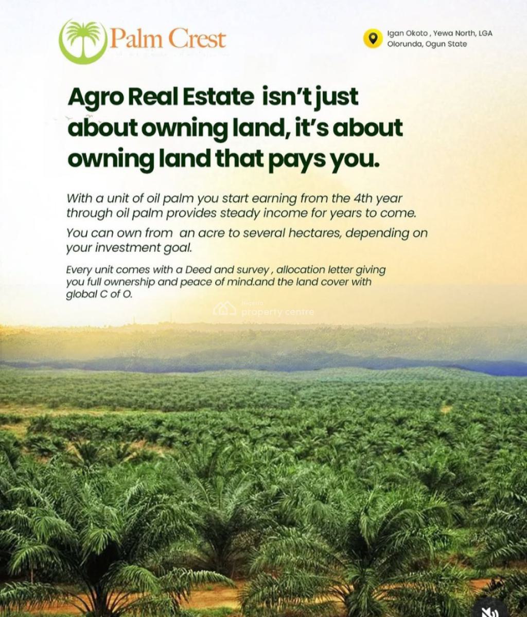 Affordable and Premium with a C of O, Agro Estate, Palm Crest, Yewa North, Ogun, Mixed-use Land for Sale
