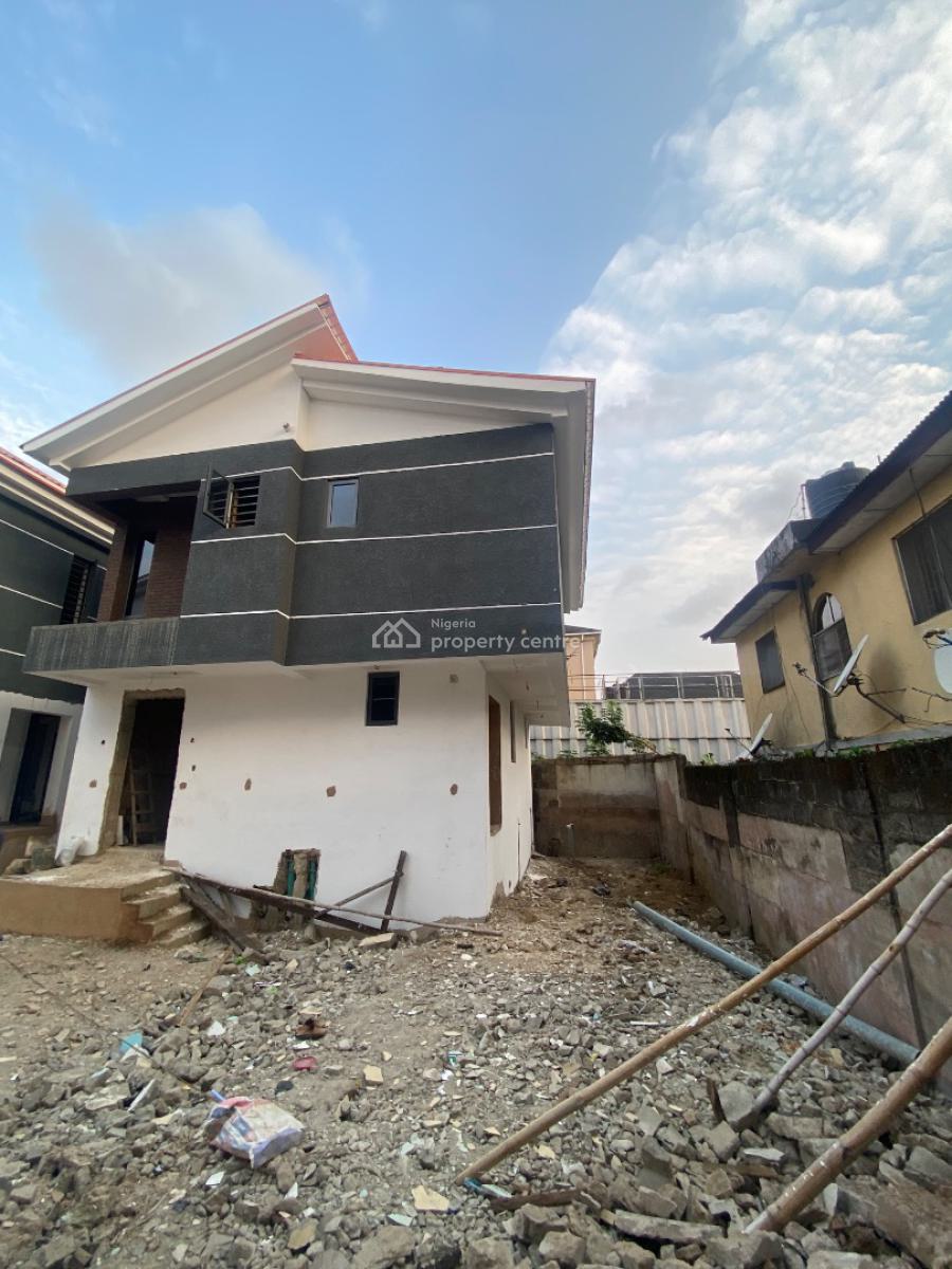 Newly Built 4 Bedroom Duplex (carcass)*, Off Olufemi Street, Ogunlana, Surulere, Lagos, Detached Duplex for Sale