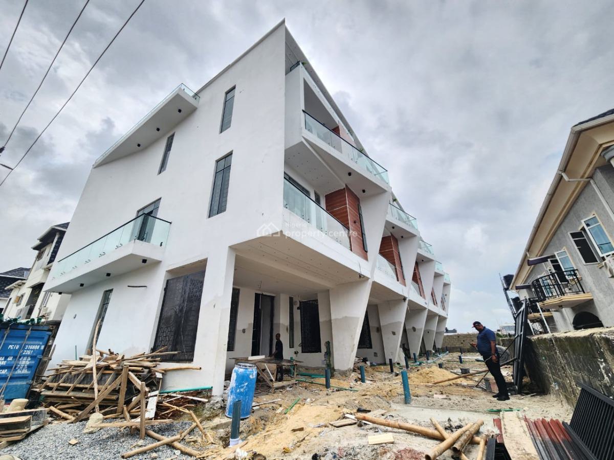 Finished Luxury  4 Bedroom Terrace Duplex with Bq, Ikate Lekki, Ikate Elegushi, Lekki, Lagos, Terraced Duplex for Sale