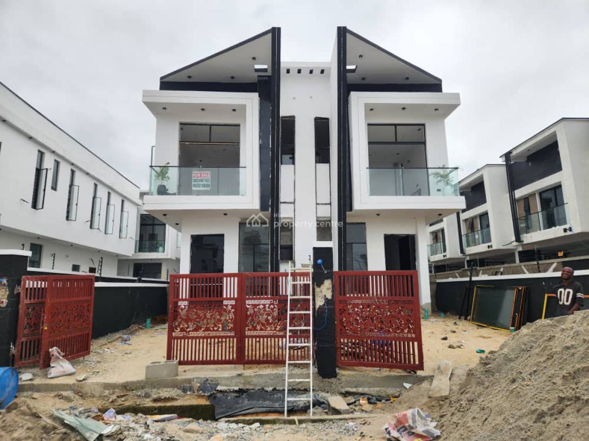 Finished 4 Bed Semi-detached Duplex with Bq️*, Ikota Lekki, Ikota, Lekki, Lagos, Semi-detached Duplex for Sale