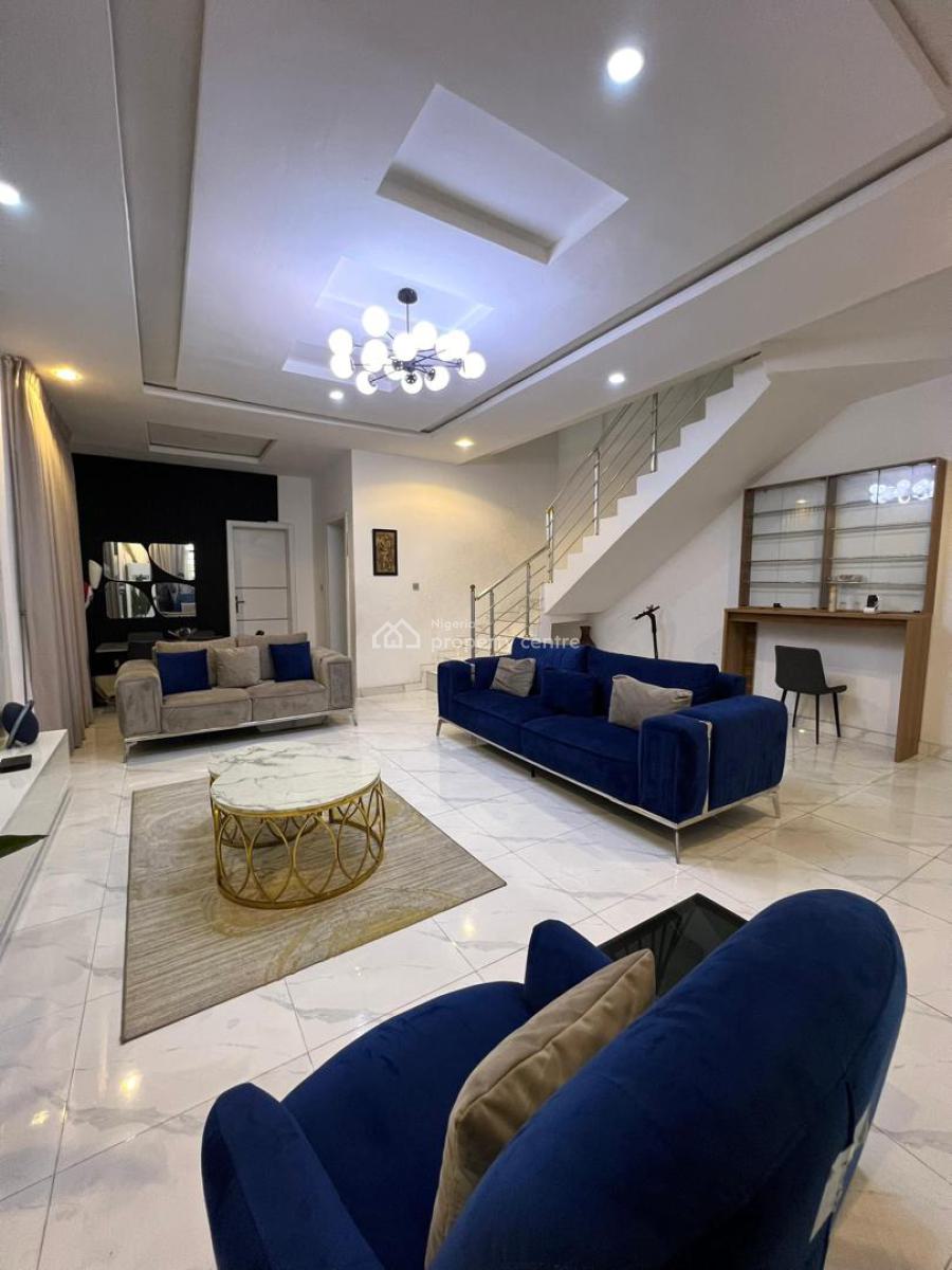 Furnished 4 Bed Terrace Duplex with Private Compound, Inverter and 10, Ilaje Ikota Lekki, Ikota, Lekki, Lagos, Terraced Duplex for Sale