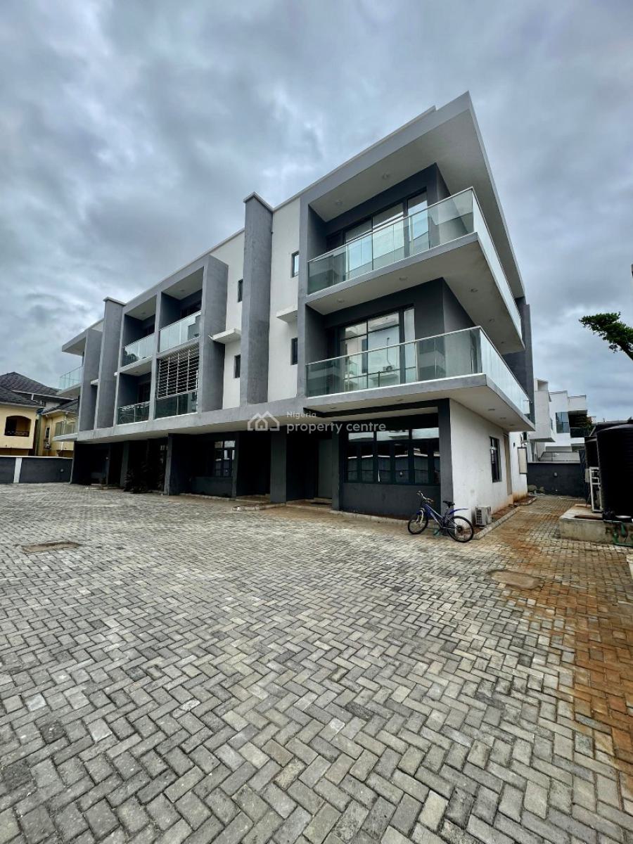 Well Bult Exquisite 4 Bedroom Terrace Duplex I with Bq, Located in a Serene, Beautiful and Secured Estate in Chevron, Lekki, Lagos, Terraced Duplex for Sale
