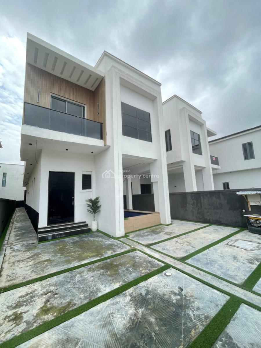 Brand New 5 Bedroom Detached Duplex W/bq, Swimming Pool, Ante Room, Ajah, Lagos, Detached Duplex for Sale