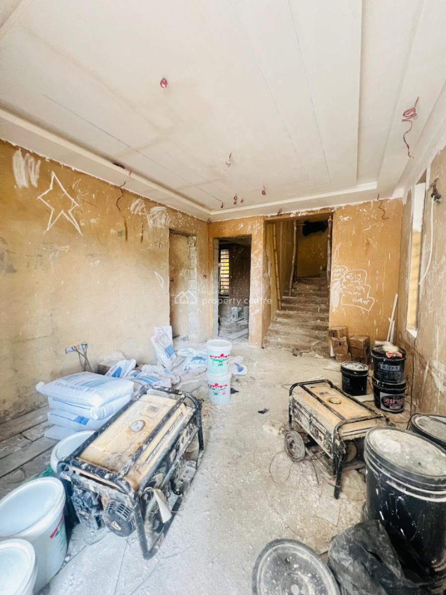 Carcass 4 Bedroom Fully Detached Duplex with External Finishing, Surulere, Lagos, Detached Duplex for Sale