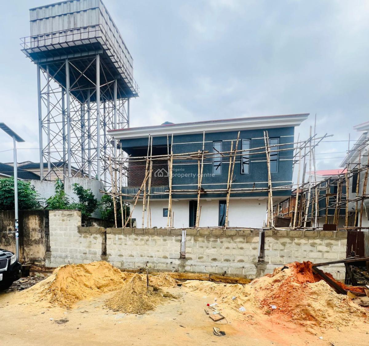 Carcass 4 Bedroom Fully Detached Duplex with External Finishing, Surulere, Lagos, Detached Duplex for Sale