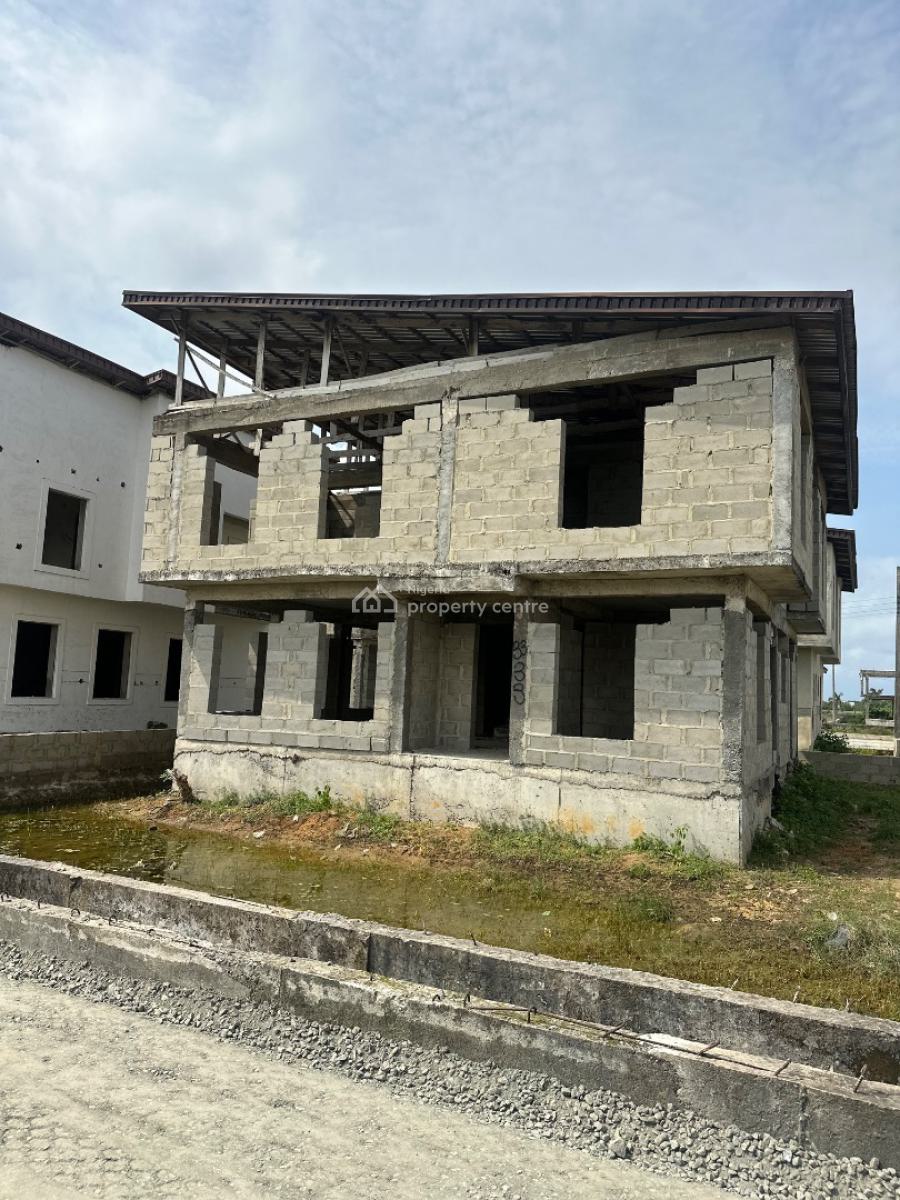4 Bedroom Fully Detached Duplex (carcass), Off Monastery Road, Sangotedo, Ajah, Lagos, Detached Duplex for Sale