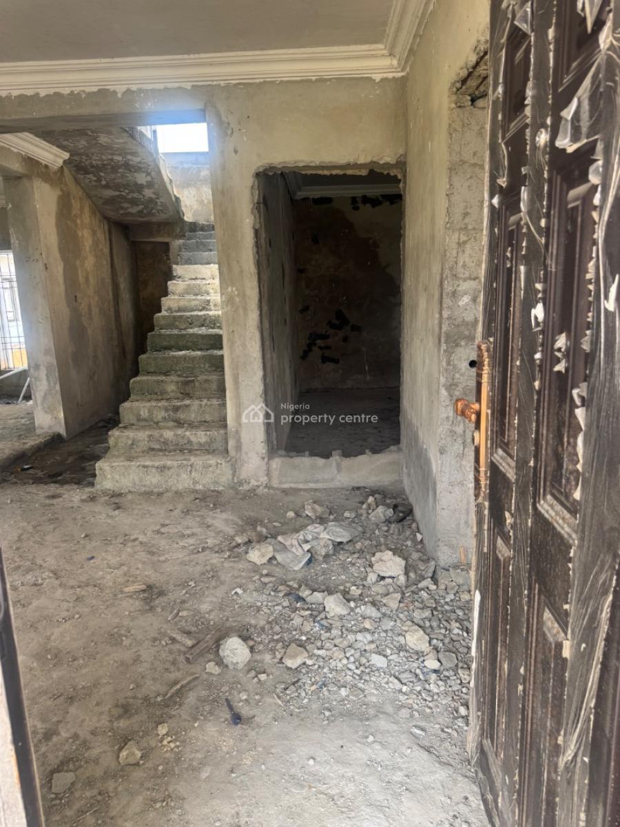 4 Bedroom Fully Detached Duplex Carcass, Off Monastery Road, Sangotedo, Ajah, Lagos, Detached Duplex for Sale