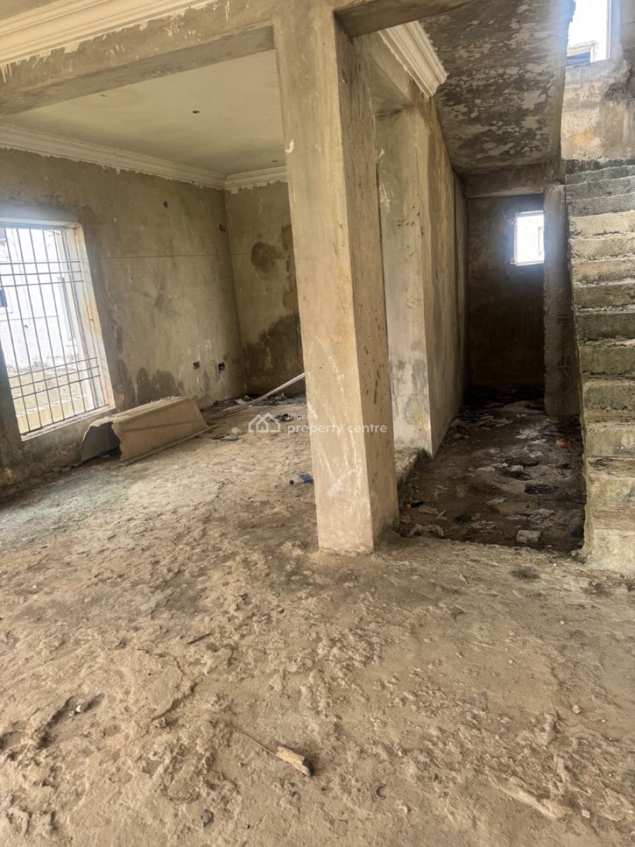 4 Bedroom Fully Detached Duplex Carcass, Off Monastery Road, Sangotedo, Ajah, Lagos, Detached Duplex for Sale