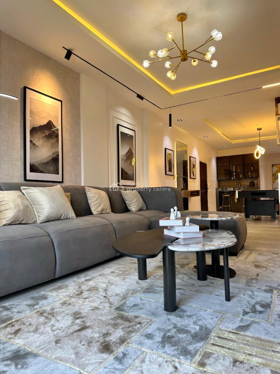 a Luxurious One Bedroom with Two Sitters  Jacuzzi  Massive Swimming Po, Lekki Phase 1, Lekki, Lagos, Flat / Apartment Short Let